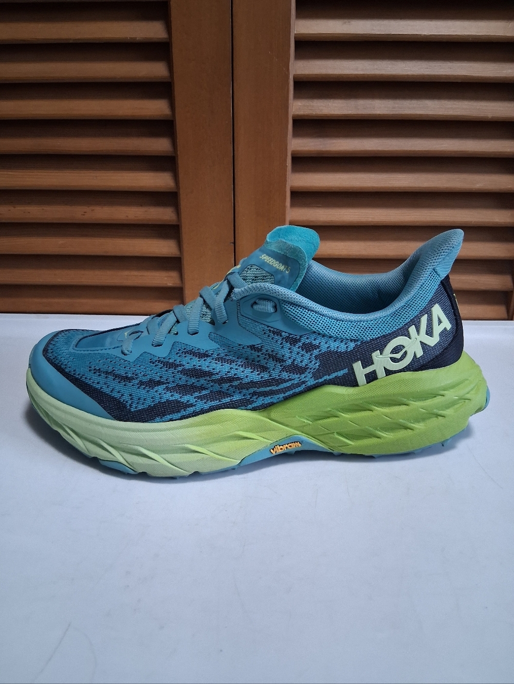Hoka Speedgoat 5 'Coastal Shade Green Glow' Women's Running Shoe * Size: 8B